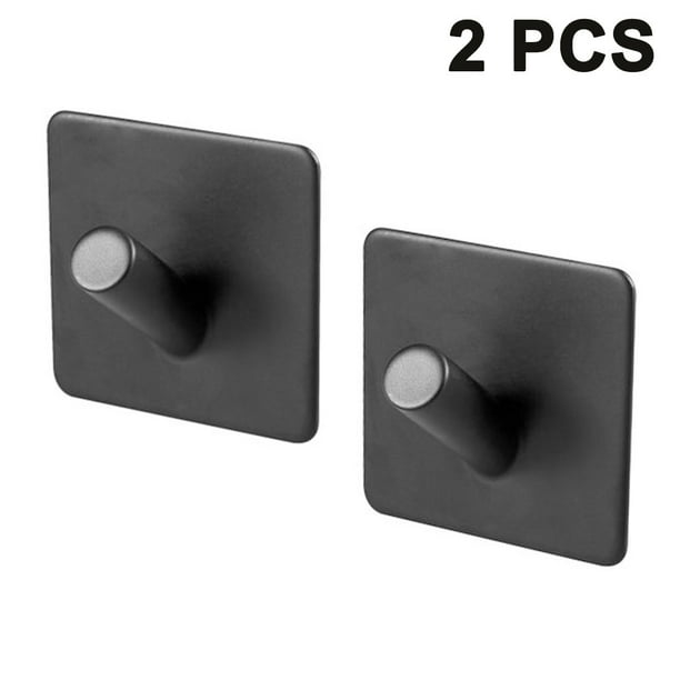 2 Stainless Steel Self-adhesive Hooks 